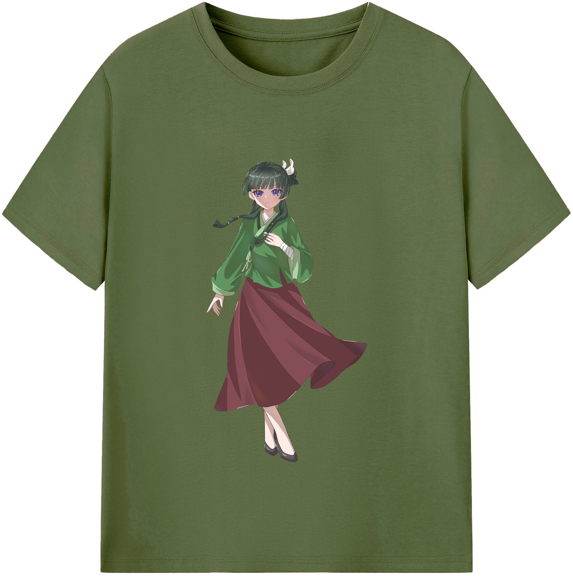 （画像用） 薬屋のひとりごと The Apothecary Diaries 綿100％半袖Tシャツ（フロントプリント）